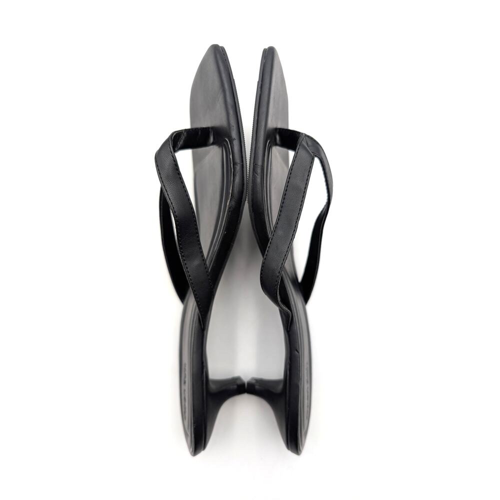 Open Edit Tori Slip-On Kitten Heel Sandal Women's Black Size US9-9.5 - Picture 7 of 10
